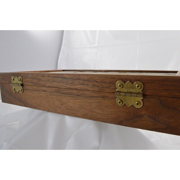 Sweet Briar College Custom Hand Painted Walnut Mirror Box by Eglomisé Design LLC - Picture 14 of 16